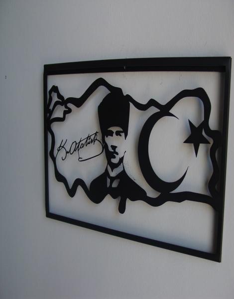 Türkiye Haritası Metal Tablo