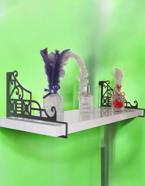 Şekilli Duvar Dekoratif Rafı Duvar Rafı, Dekoratif Banyo Mutfak Antre Rafı, Çok amaçlı raf